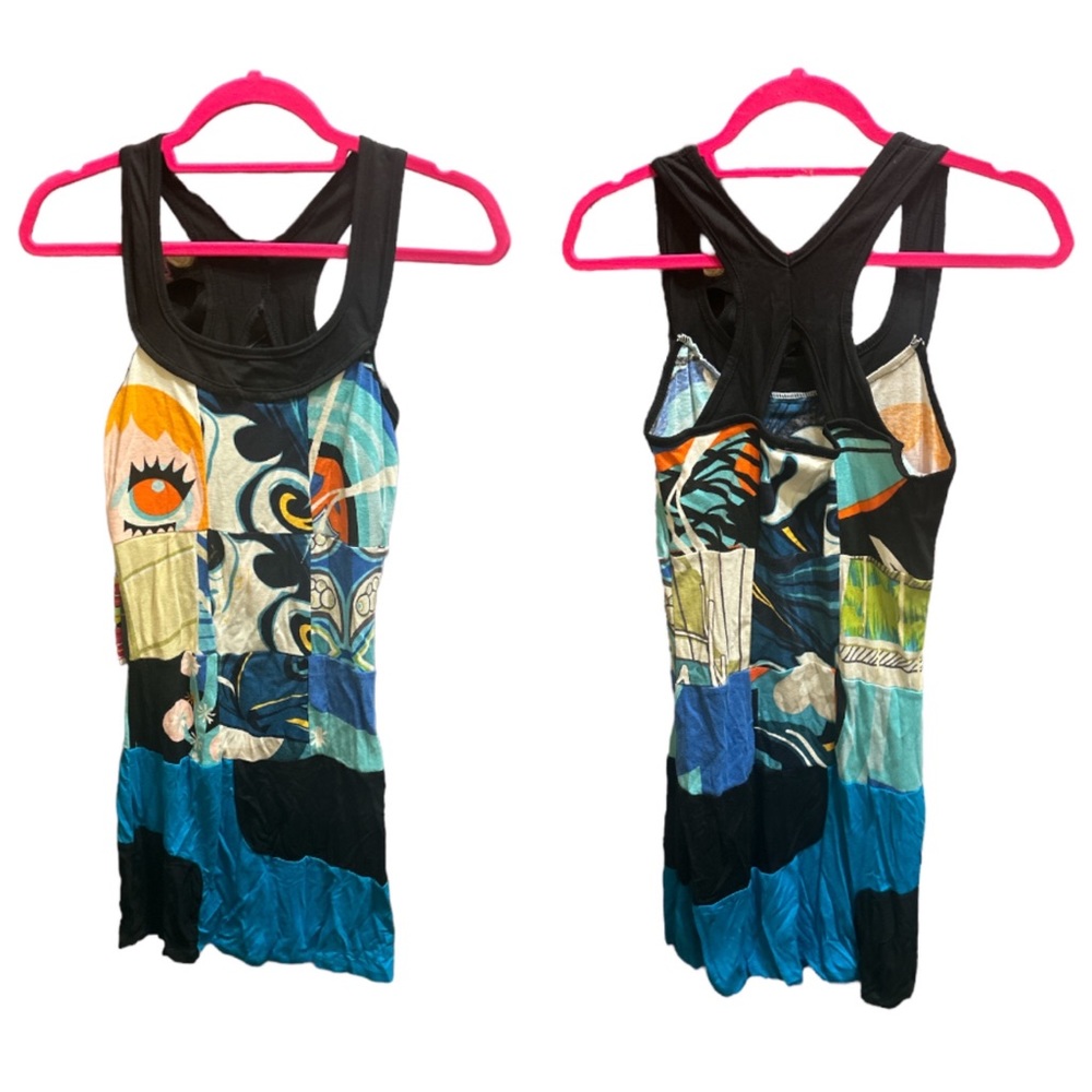 Y2K Profile Apparel Patch Round Midi Dress